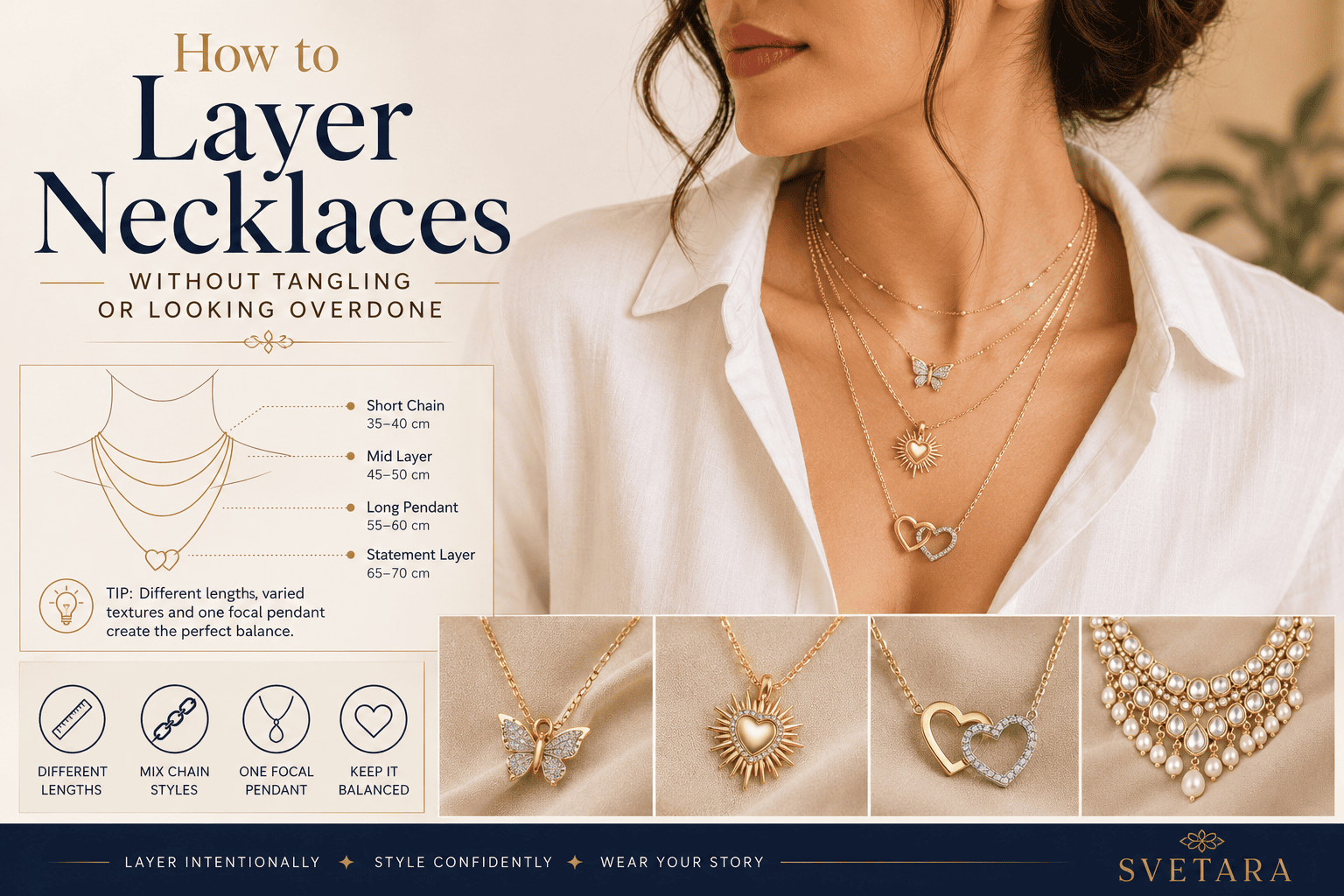 How to Layer Necklaces Without Tangling or Looking Overdone